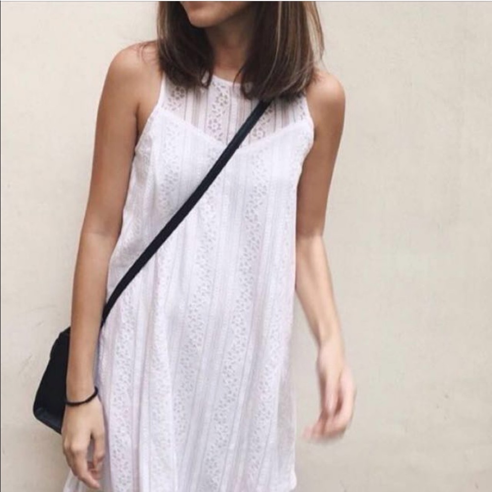 Abercrombie white lace shift dress NWT size Small